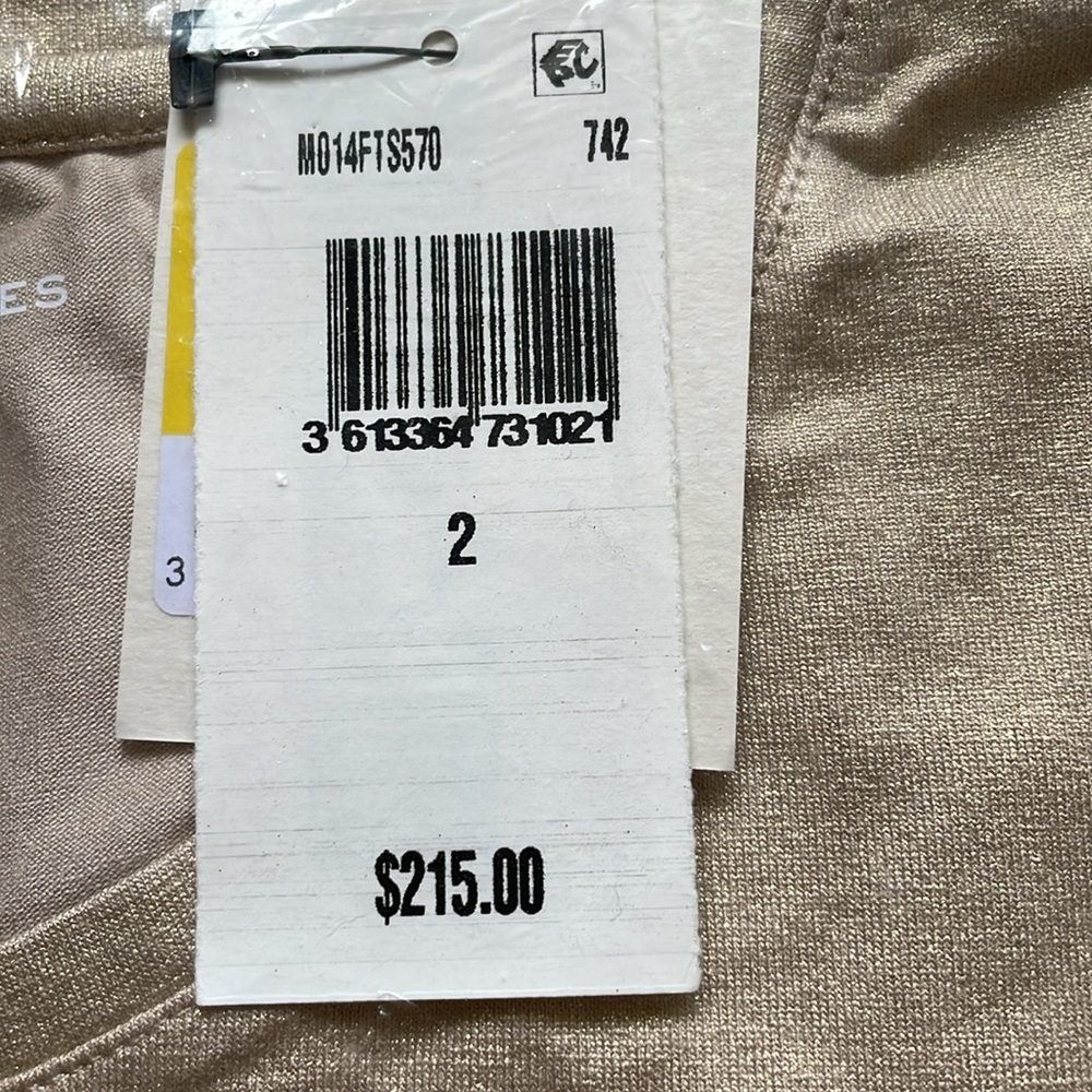NWT | Majestic Filatures Soft Touch Gold Metallic T Shirt - $215 - Picture 3 of 7